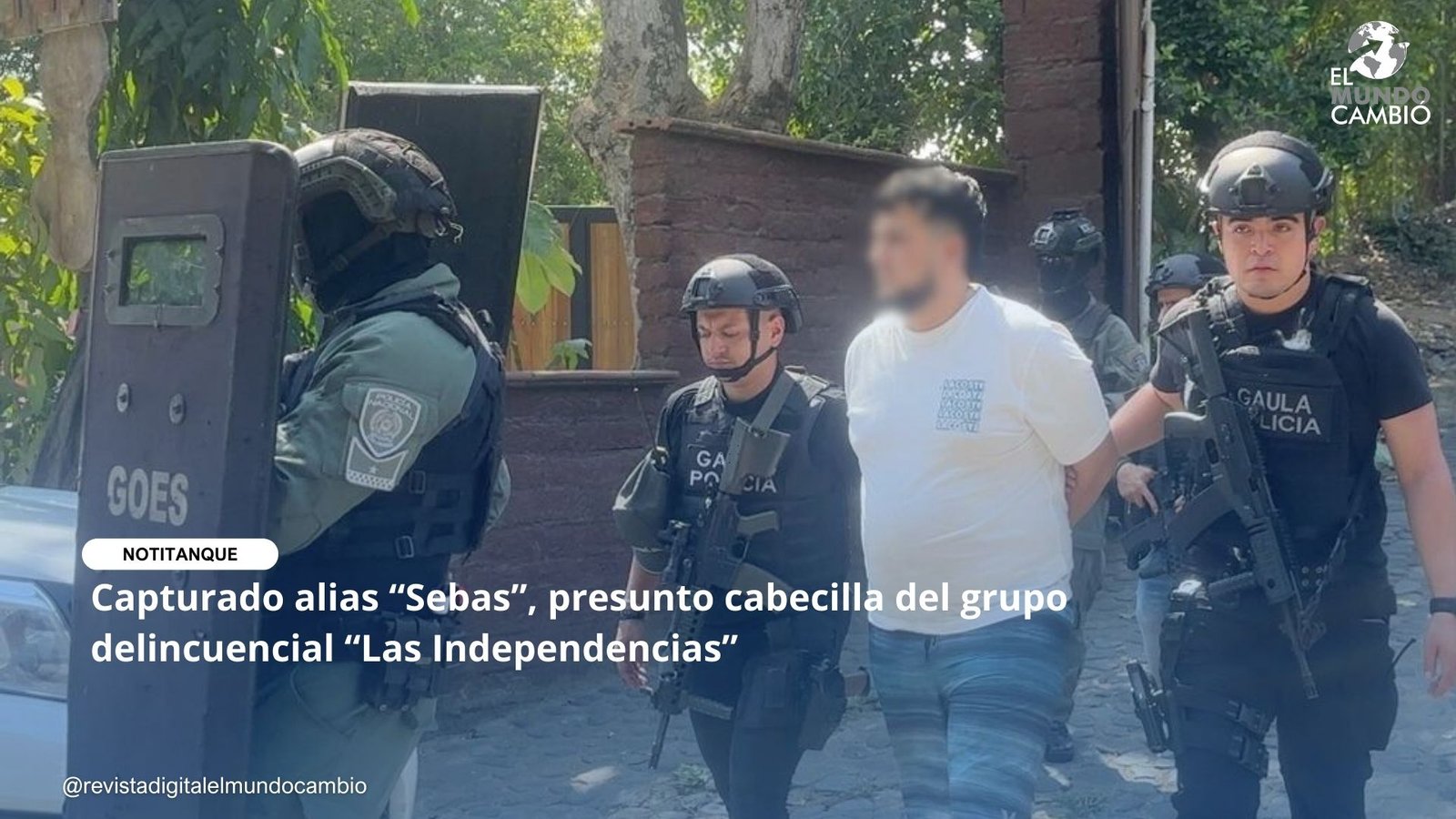 Capturado alias “Sebas”, presunto cabecilla del grupo delincuencial “Las Independencias”