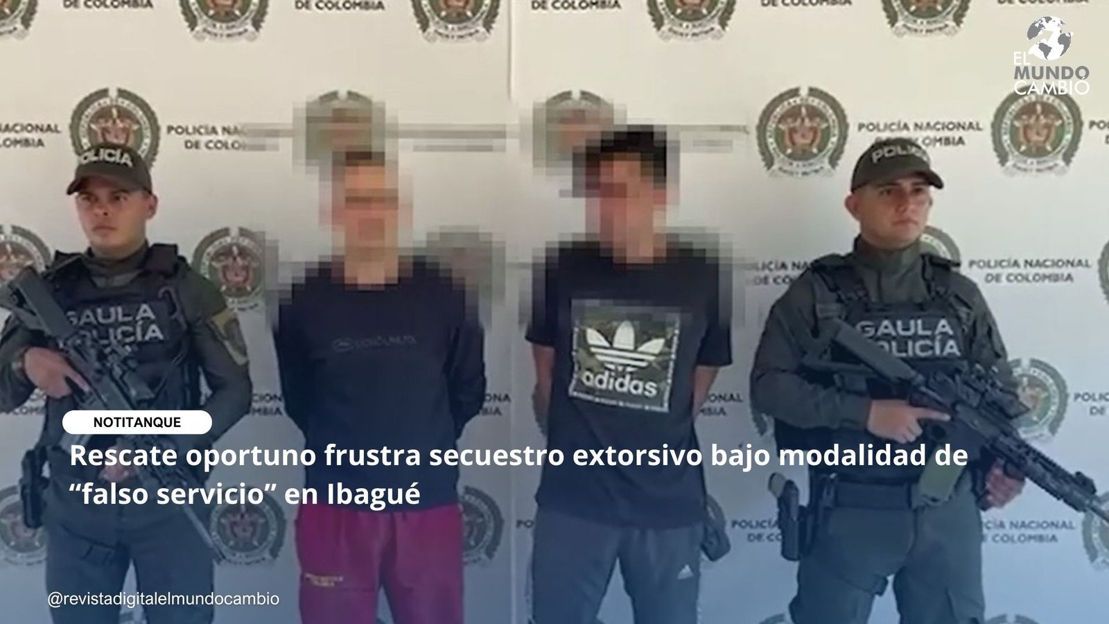 Rescate oportuno frustra secuestro extorsivo bajo modalidad de “falso servicio” en Ibagué
