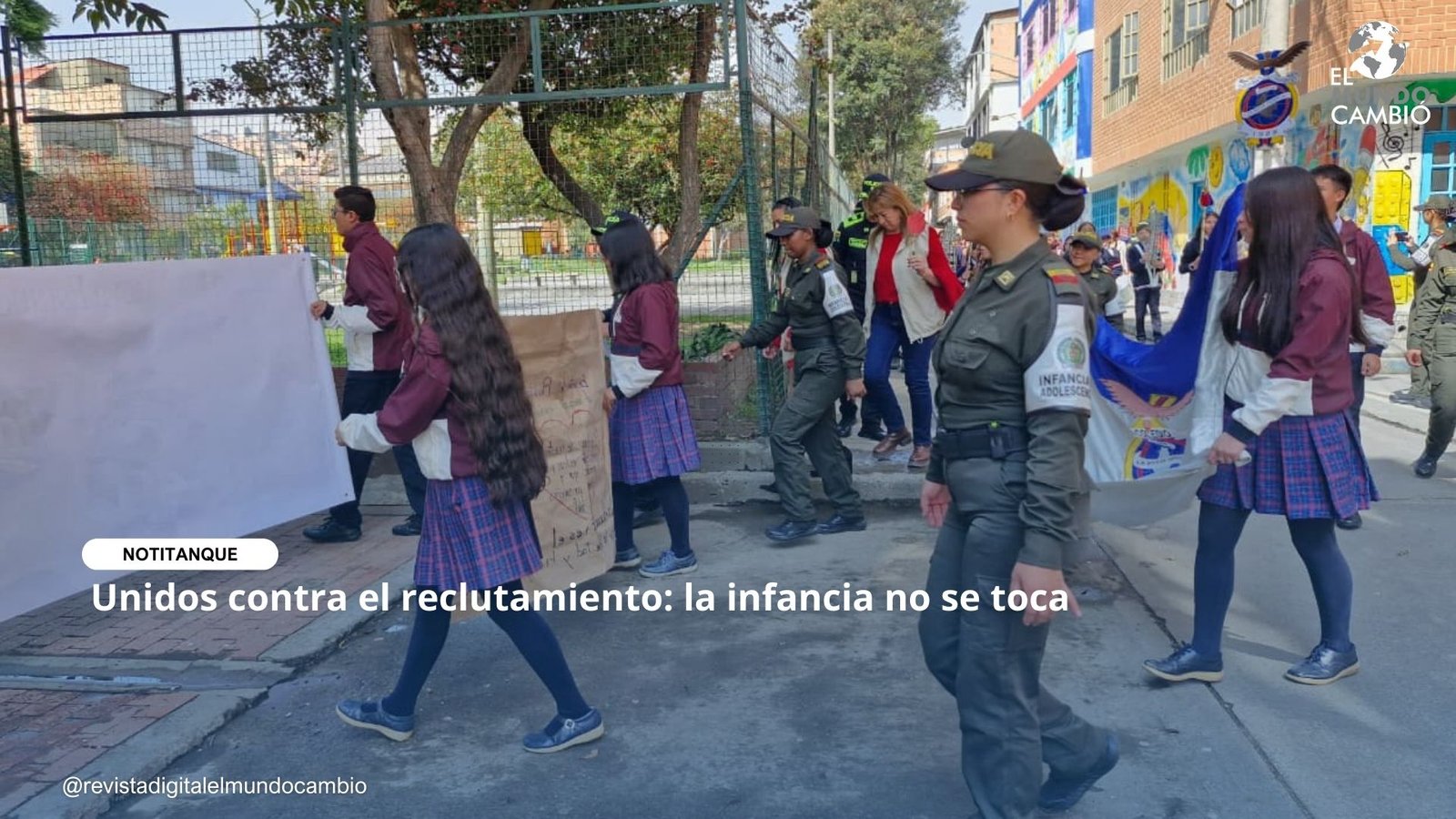 Unidos contra el reclutamiento: la infancia no se toca