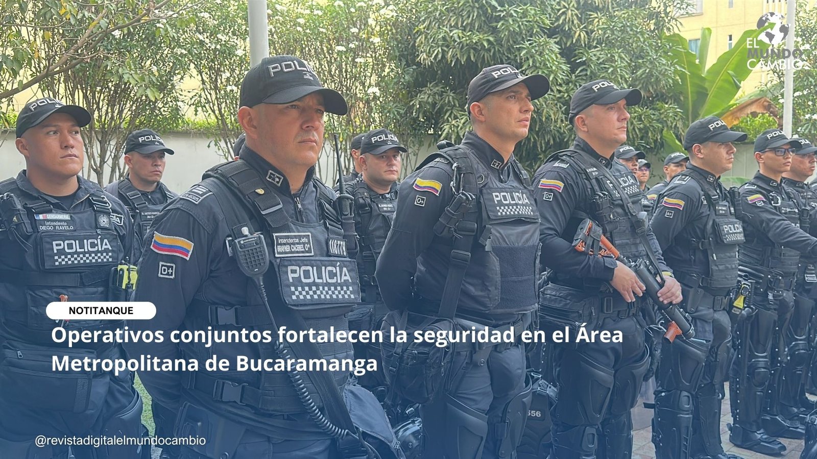 Operativos conjuntos fortalecen la seguridad en el Área Metropolitana de Bucaramanga