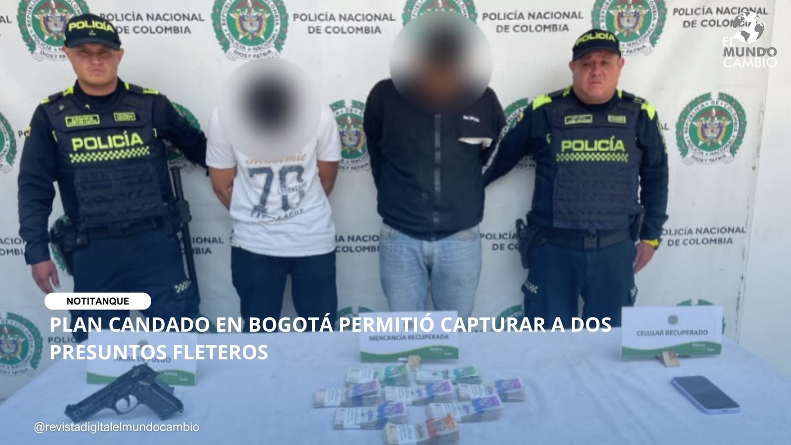 PLAN CANDADO EN BOGOTÁ PERMITIÓ CAPTURAR A DOS PRESUNTOS FLETEROS