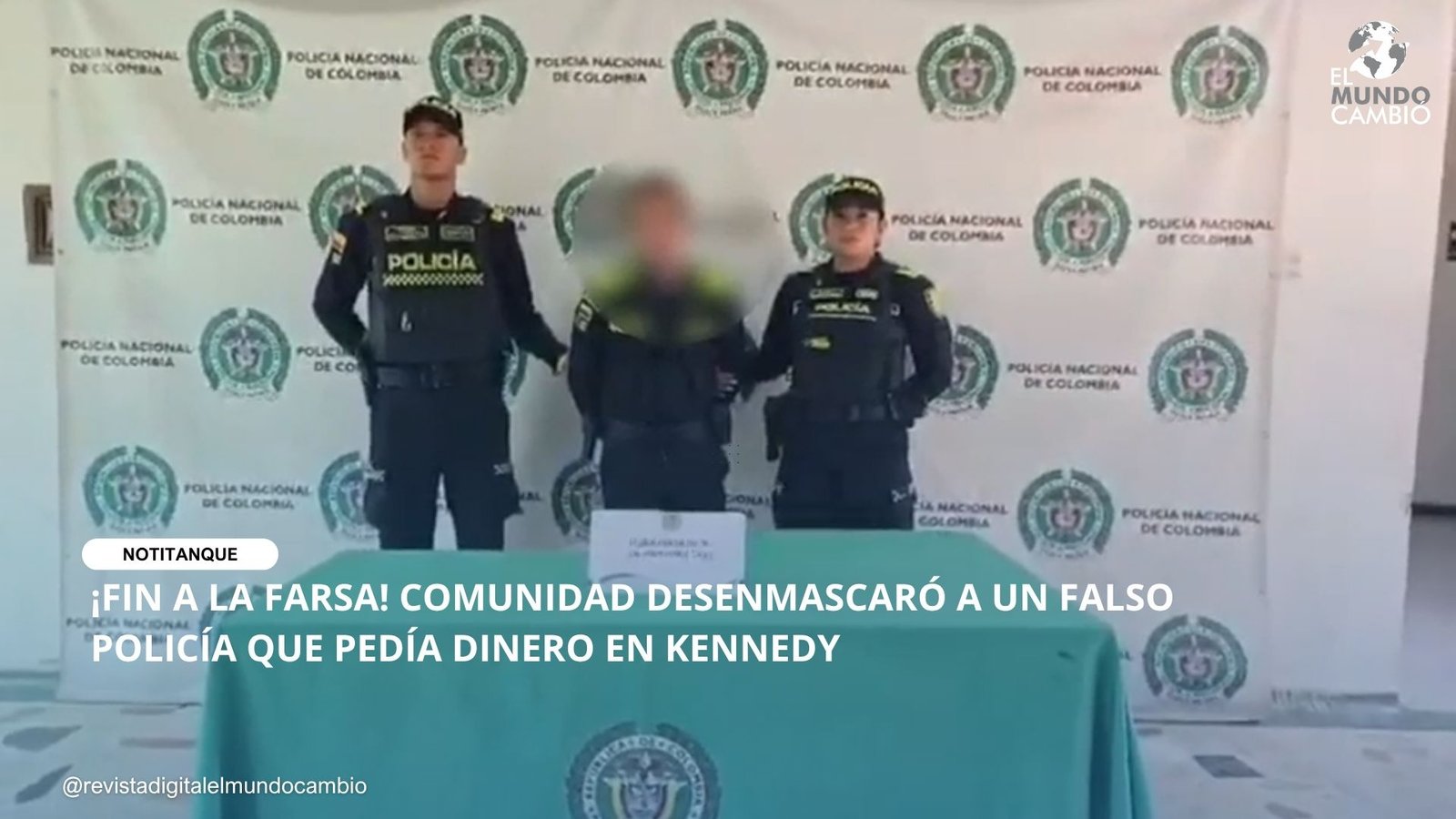 ¡FIN A LA FARSA! COMUNIDAD DESENMASCARÓ A UN FALSO POLICÍA QUE PEDÍA DINERO EN KENNEDY