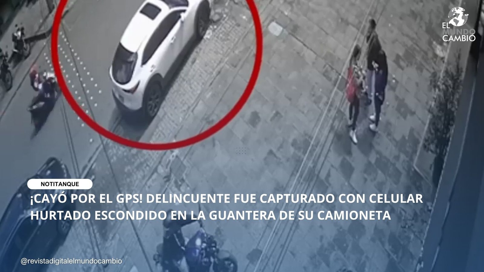 ¡CAYÓ POR EL GPS! DELINCUENTE FUE CAPTURADO CON CELULAR HURTADO ESCONDIDO EN LA GUANTERA DE SU CAMIONETA