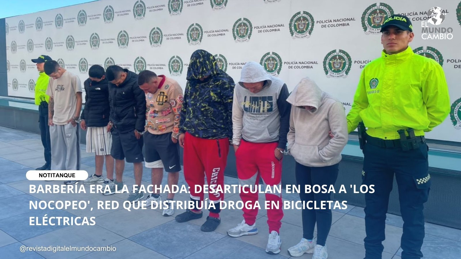 BARBERÍA ERA LA FACHADA: DESARTICULAN EN BOSA A ‘LOS NOCOPEO’, RED QUE DISTRIBUÍA DROGA EN BICICLETAS ELÉCTRICAS