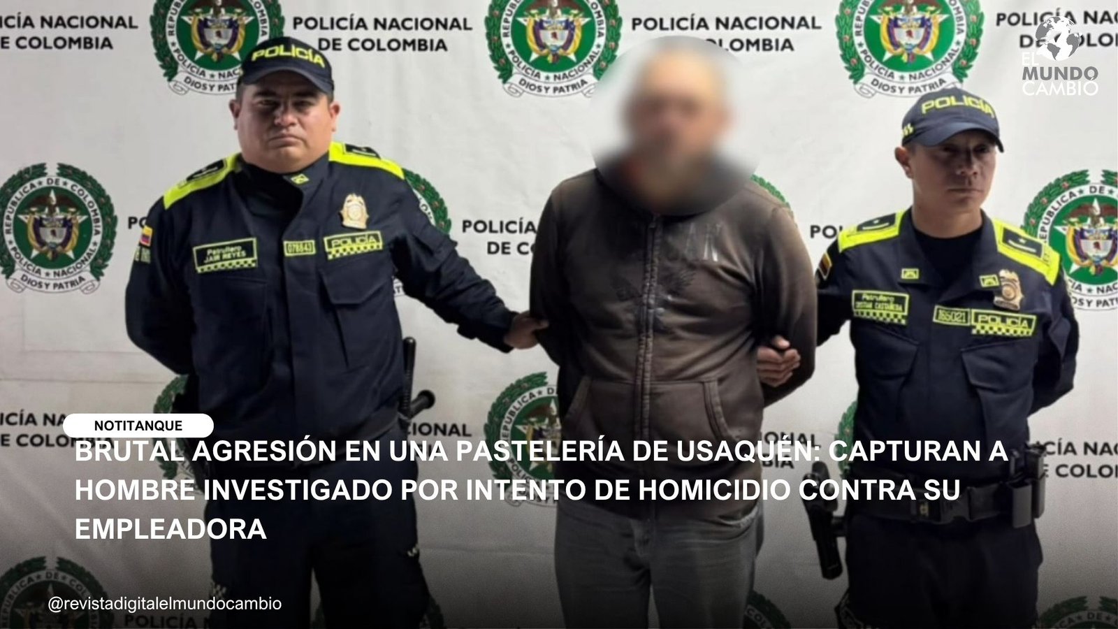 BRUTAL AGRESIÓN EN UNA PASTELERÍA DE USAQUÉN: CAPTURAN A HOMBRE INVESTIGADO POR INTENTO DE HOMICIDIO CONTRA SU EMPLEADORA