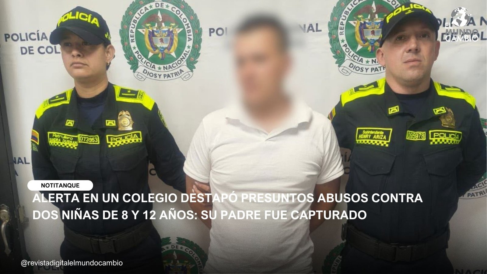 ALERTA EN UN COLEGIO DESTAPÓ PRESUNTOS ABUSOS CONTRA DOS NIÑAS DE 8 Y 12 AÑOS: SU PADRE FUE CAPTURADO