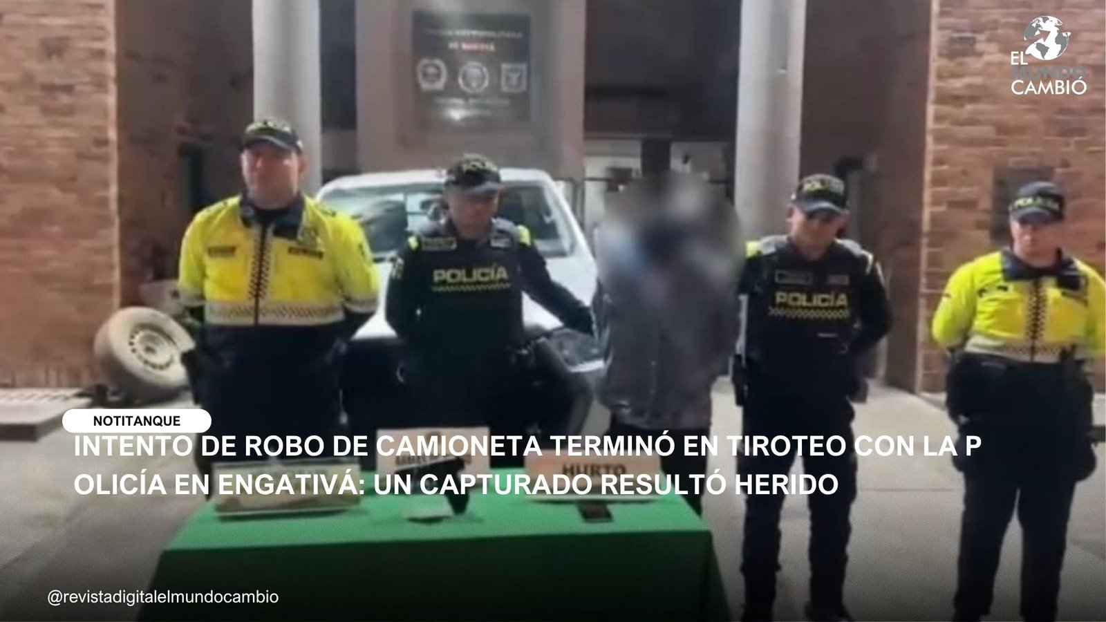 INTENTO DE ROBO DE CAMIONETA TERMINÓ EN TIROTEO CON LA POLICÍA EN ENGATIVÁ: UN CAPTURADO RESULTÓ HERIDO